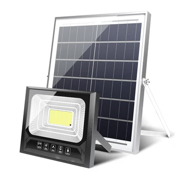 Dálkové Ovládání Solární LED Napájení PIR Pohybový Senzor Flood Wall Light Vodotěsné Venkovní Zahrada Bezpečnostní Solární Lampa S 5m Line