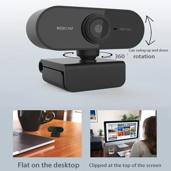 Mini USB 2.0 Webová Kamera 1080P HD webová kamera s Mikrofonem Webová Kamera Notebooku on-Line Výuka Konference Živé Vysílání Pro PC Počítač