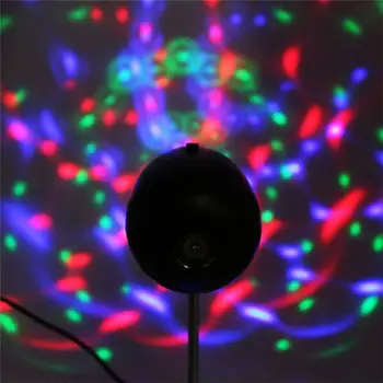 W530 USB LED Barevné Rotující Magic Ball Fázi Světla Lampa KTV Party Disco Projektor Vysoký Jas Nízká Spotřeba Energie