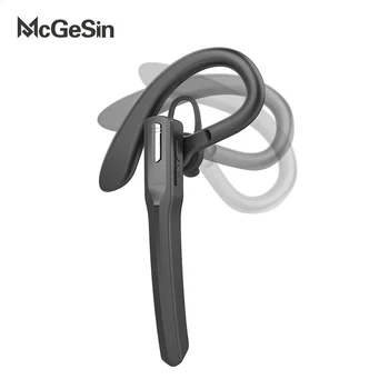 McGeSin Bezdrátový Bluetooth Headset Obchodní Hands Free Sluchátka V5.0 Sluchátka IPX4 Vodotěsné Sportovní Sluchátka S Mikrofonem