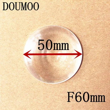 Fresnelovy Čočky o Průměru 50 mm Ohnisková vzdálenost 60mm podpora Vlastní kruhové fresnelovy čočky