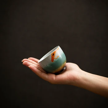 LUWU keramické šálky sady 5 šálků čínské kung-fu šálek sklenice 90ml