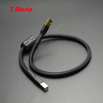 1KS Typ A-B, hi-fi Kabel USB Pro da PŘEVODNÍK, ZESILOVAČ , 0,5 M / 1M / 2M