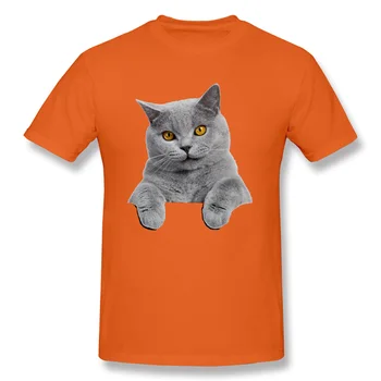 Britská Kočka Bez Srsti, Kočka Anime Pocket Tričko Pro Muže Módní Podzim Oblečení Tričko Kolem Krku Vtipné Topy Tričko Drop Shipping