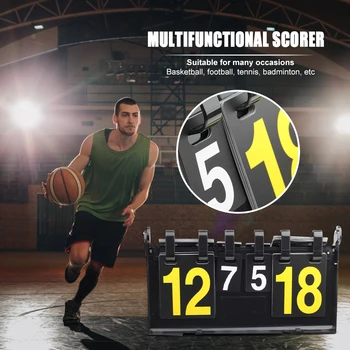 4-Místný Skóre Palubě Basketbal Fotbal Volejbal Stolní Tenis Scoreboard Čtyřmístné Badminton Sportovní Soutěže, Bodování Deska