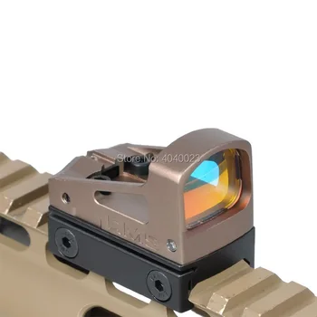 Taktické RMS Reflex Red Dot Sight S odvětráním Montáž a Distanční vložky Pro Glock Pistole Označené Provedení Černé
