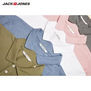 Jack Jones Základní Pánské jednobarevné Bavlna Turn-down Límec Polo Tričko JackJones Pánské 220206532
