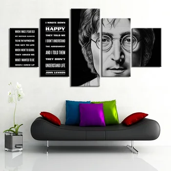 Plátno obraz, obrázek Johna Lennona plakát obývací pokoj nástěnné dekorace, malování tisků wall art domácí dekoraci