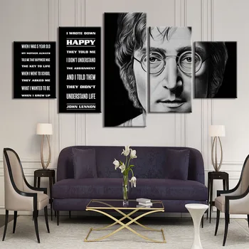 Plátno obraz, obrázek Johna Lennona plakát obývací pokoj nástěnné dekorace, malování tisků wall art domácí dekoraci