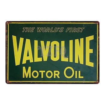 Motorový olej Vintage Plechové Znamení zchátralého elegantní Kovová Deska Retro Garáži Dekorace Pro Domov Wall Bar Art Plakát 30X20CM DU-2731