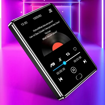 Hudební Přehrávač 2,5 Palcový MP4 Full Sn Bluetooth Hudební Přehrávač Zinkové Slitiny Vnější Snížení Mp4 s Stiskněte tlačítko Funkce Sn