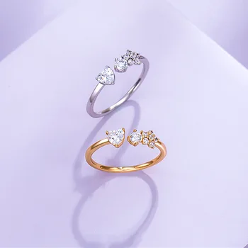 18K Zlato Snubní Prsteny pro Ženy Móda Jednoduchý Květ Prsten Žena Muž Klasický Zásnubní Bílé Zlato Ring Jemné Šperky anillos
