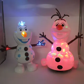 Zmrazené 2 Roboty Sněhulák Olaf Elektrické Hračky Taneční Pohyby, Světlo, Hudba, Kreslené Plastové Hračky Chlapci A Dívky Vánoční Dárky
