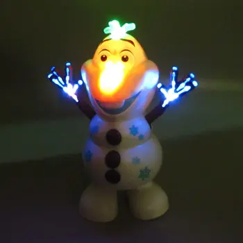 Zmrazené 2 Roboty Sněhulák Olaf Elektrické Hračky Taneční Pohyby, Světlo, Hudba, Kreslené Plastové Hračky Chlapci A Dívky Vánoční Dárky