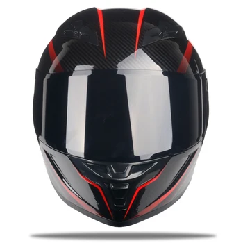Závodní Full Face Helmu off road motocross uhlíku obraz povrchu kask, Casco De Moto Motociclista schváleno DOT
