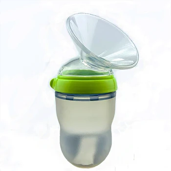 Manuální odsávačka mateřského mléka pro wide-bore láhev integrovaný kryt mateřské výrobky silikon dětská láhev přísavky na bradavky