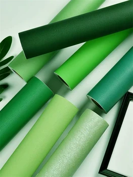 Samolepící PVC Zelená Tapety, Nábytek Skříň Skříň Renovace Papír Vodotěsné Vinylové Samolepky na Zeď Home Dekor