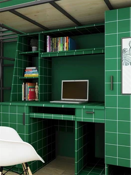 Samolepící PVC Zelená Tapety, Nábytek Skříň Skříň Renovace Papír Vodotěsné Vinylové Samolepky na Zeď Home Dekor
