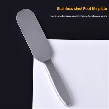 Foot File Škrabka Přenosné Nerezové Oceli, Oboustranná Masáž Nohou Exfoliační Nástroje Domů Pěšky Mlýnek G1220