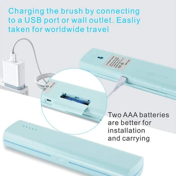 Přenosný USB UV zubní Kartáček Sterilizátor Elektrický zubní Kartáček pro Cestovní/Obchodní/Home Sterilizační Účinek Až 99,9%