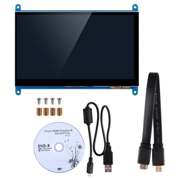 7 Palcový Kapacitní Dotykový Displej TFT LCD Displej HDMI Modul 800x480 pro Raspberry Pi 3 2 Model B a RPi 1 B+ BB Černá PC Vario