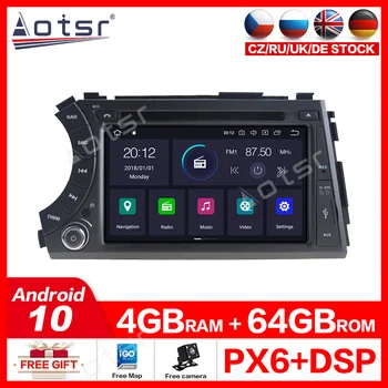 AOTSR Android 10.0 PX6 rádio kazetový magnetofon 2din Pro Ssang Yong SsangYong Actyon Kyron stereo přijímač 2005-2013 Auto DVD Hrát