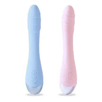 2 Barvy 10 Frekvence Silikonové Vibrací USB Dobíjecí G-spot Vibrátor Masér Ženské Erotické Hračky
