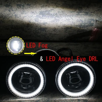 LED Mlhové Světlo Cut-Line Objektiv pro Peugeot Boxer (290/ 295) 2016 Angel Eye DRL Světla pro Denní svícení