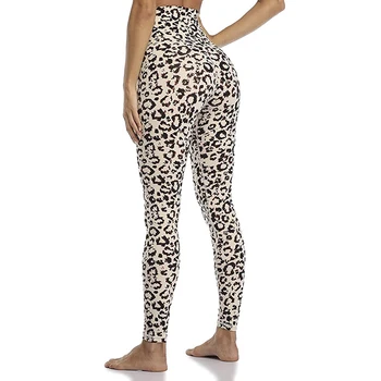 2020 Nový Leopard Tisk Vysoké Pasu Hip Push Up Jóga Legíny Ženy Vysoké Elastické Slim Gym Cvičení, Těsné Kalhoty, Fitness Oblečení