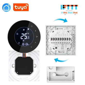 Tuya app 4 Potrubí WiFi Inteligentní Centrální klimatizací, Termostat Regulátor Teploty 3 Speed Fan Coil Jednotky