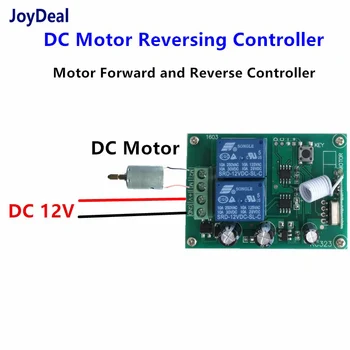 Bezdrátové Dálkové Ovládání Přepínač 433Mhz DC 12V 2CH RF Relé Přijímač Modulu Pro DC Motor Vpřed a Vzad Ovladač Přepínač DIY