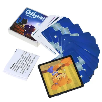 Chabyrinthe Deskové Hry, Karty, Roztomilé Koťátko Kočka Karty Pro Děti Dárek anglickou Verzi Domácí Párty Karetní Hra, karty 43