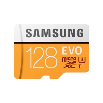 SAMSUNG Paměťová Karta Micro SD EVO 128GB microSDXC C10 U3 100 MB/s 4K TF Karta UHS-I Flash Card s Adaptérem Smartphone, Tablet