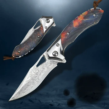 VG10 Damašek oceli nůž taktické EDC skládací nůž venkovní nůž camping lovecký kapesní nůž bojový nástroj přežití