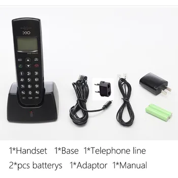 Rusky anglicky Jazyk Digitální Bezdrátový Pevný Telefon S ID Volání Handsfree Mute LED Displej Bezdrátový Telefon Pro Domácí Kancelář
