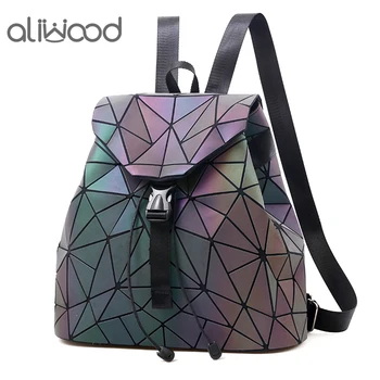 Aliwood Slavné Značky Světelný Diamant Ženy Batoh Školní taška pro Ženy Cestovní Geometrické Batohy Pro Dospívající Dívky, Mochila