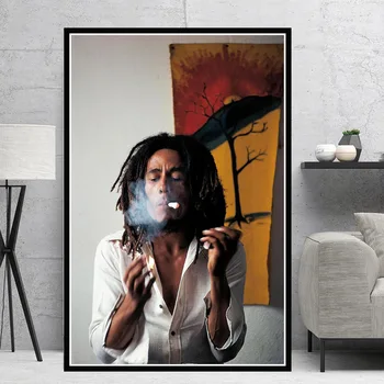 Bob Marley Zpěvák Hvězda RIP Plakát Wall Art Obraz Plakáty a Tisky na Plátno Malování na Pokoj Domácí Dekor