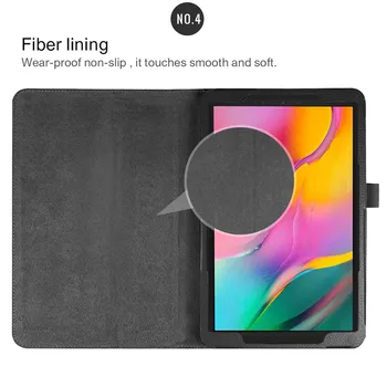 Funda Pro Samsung Galaxy Tab 10,1 10 2019 Sm-t510 Sm-t515 T510 Magnetický Stojan Pouzdro Kožené Flip Cover Tablet Pouzdro Smart Cover