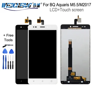 Pro BQ Aquaris M5.5/BQ Aquaris sond m2017 LCD Displej S Touch Screen Digitizer Shromáždění Pro BQ M5.5 LCD Panel Tactil