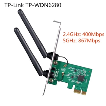 PCI WiFi Anténa Adaptér Wireless PCI-E Síťová Karta Dual 2,4 GHz 400 mbps 5G 867Mbps Wifi, 10/100/1000M Ethernet pro Windows