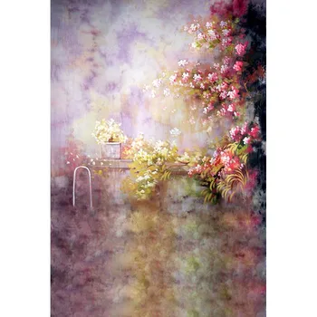 Fotografické pozadí olejomalba květinové plátno tkanina pozadí pro photo studio abstraktní textury starého pána zpět kapek prop
