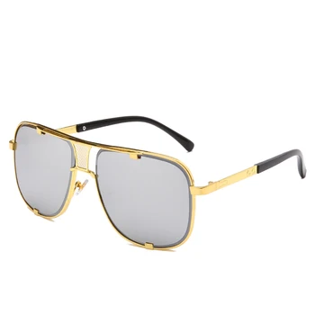 Značka Design Náměstí sluneční Brýle Nové Módní Ženy, Muže Vintage Metal Sluneční brýle Luxusní Brýle UV400 Odstíny Brýle gafas de sol