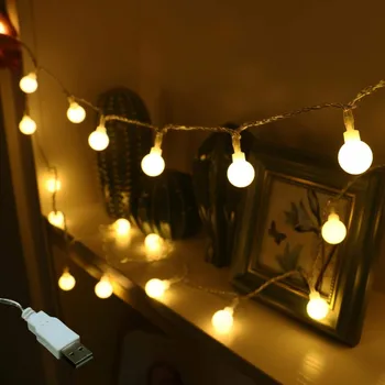 Vánoční Světla 2m 3m 5m 10M LED String Světlo USB Vodotěsné Víla Světla Pro Svatební Party Holiday Světla LED Vánoční Koule 5V