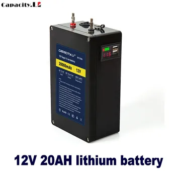 12V 20ah nabíjecí akumulátor 10ah s BMS a Svorkou Venkovní lithiová baterie USB Daňový balíček