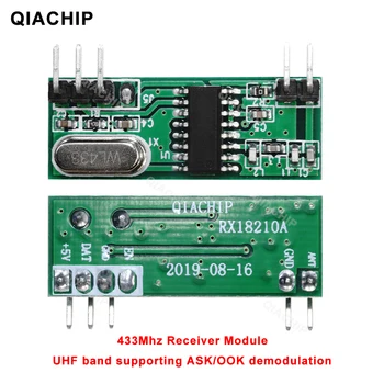 QIACHIP 10KS 433 MHz Univerzální RF Přijímač Modul Superheterodyn VKV ZEPTAT/OOK Demodulace 433,92 Mhz Bezdrátové Dálkové Spínače