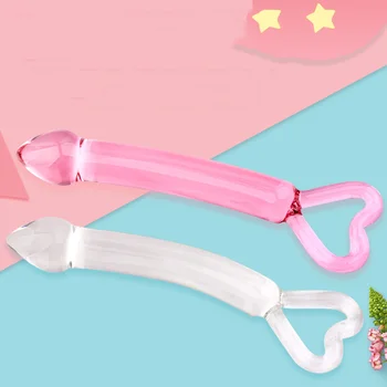 Anální kolík Skleněný Anální Sex Hračky pro Muže, Ženy, Masturbace Dospělé Produkty Prostaty Masér Růžová
