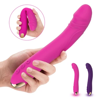 Real dildo Vibrátor pro Ženy, Měkké Ženské Pochvy Klitoris Stimulátor 10 režimů Masér Masturbant Sex Produktů pro Dospělé
