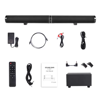 Domácí Kino Kino Zvukový Systém Bluetooth 5.0 Soundbar TV 4 palcový Subwoofer 45W Reproduktor, Dálkové Ovládání, AUX RCA Optický USB Vstup