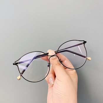 Legované Crystal Cat Eye Brýle Rám Pro Ženy Nadměrných Jasné Objektiv Duté Eyeglases Dámy Počítač Brýle Transparentní Odstíny