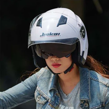 Motocyklové Helmě zorníky JIEKAI 512/515/516 Model Clony Čočky Polovinu Tváře Motorky Helma, Brýle, Skla